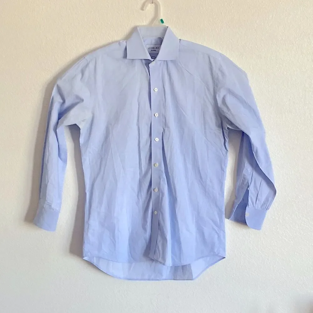 LEDBURY Men’s Light Blue Dress Shirt Size 16 (neck)